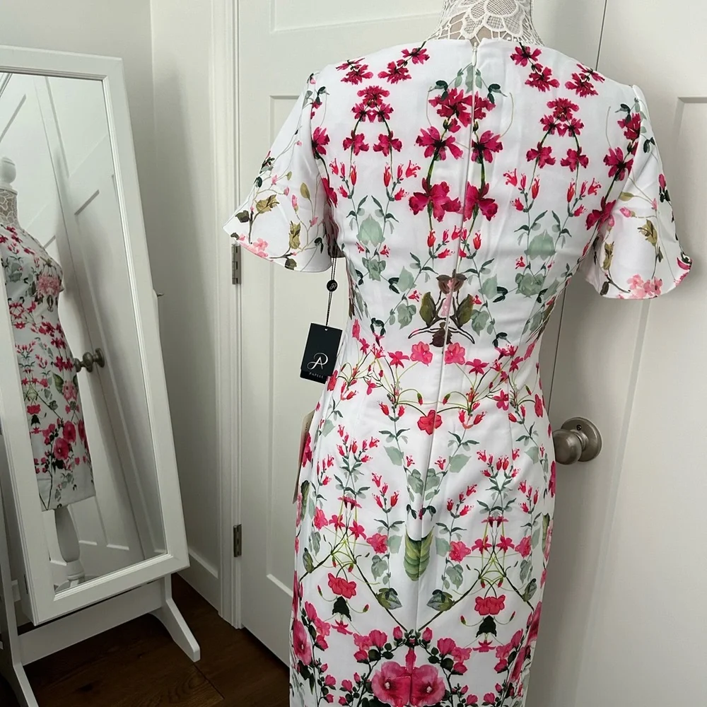 Adrianna Papell floral dress, size 4 - Picture 5 of 5